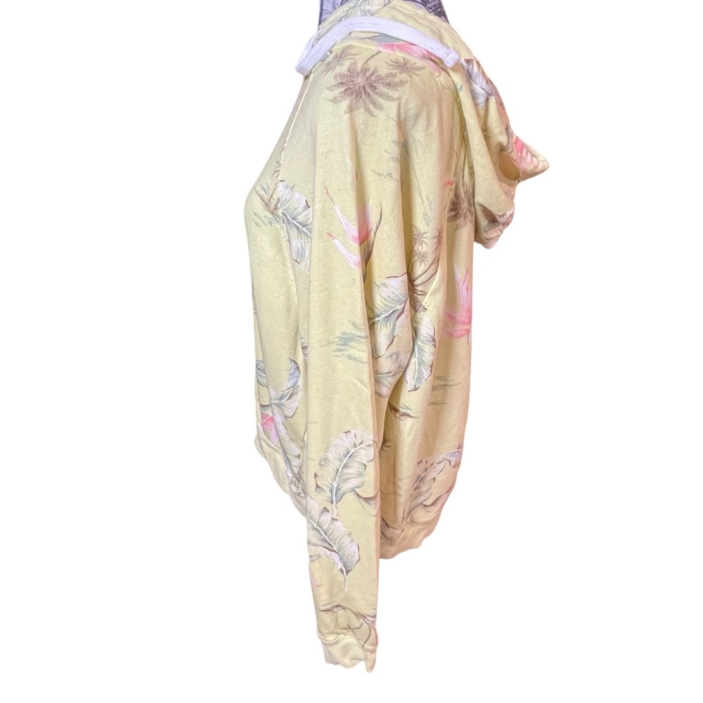 Billabong Yellow Pink Long Sleeve Hooded Sweatshirt - Picture 3 of 9